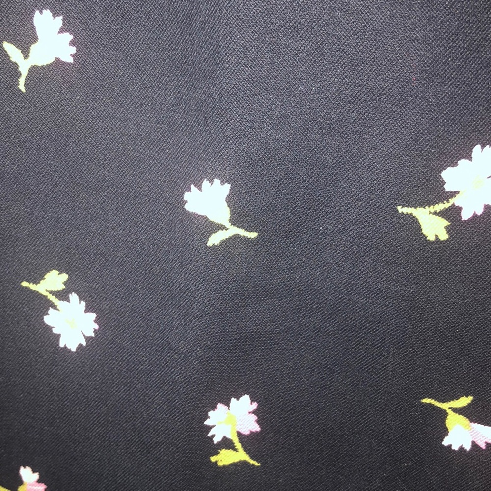 J.Crew Factory Navy floral Winnie Capri pant;Sz 0 - Picture 4 of 10